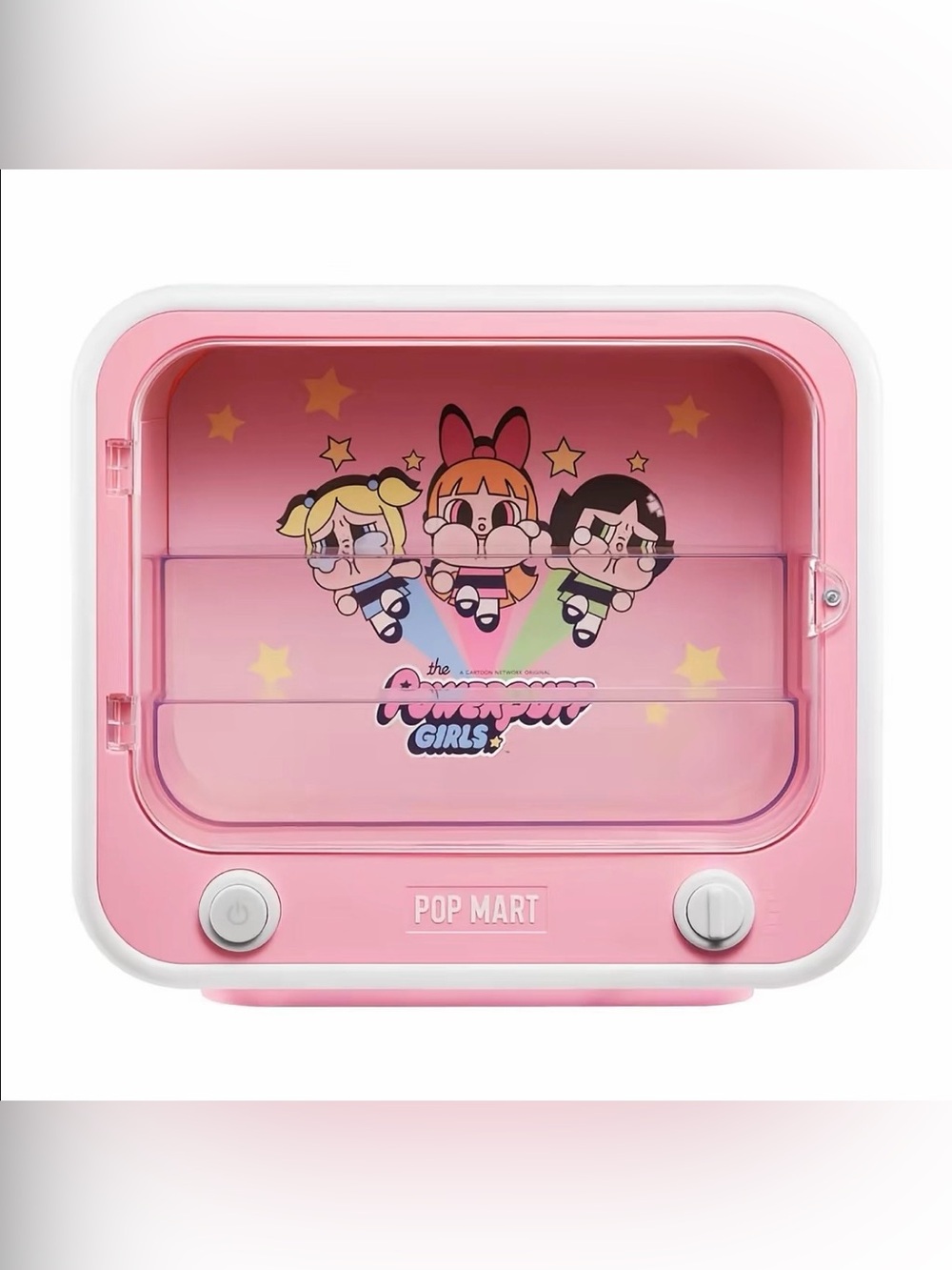 NIB Pop Mart CRYBABY × Powerpuff Girls Series-TV Set Luminous Display